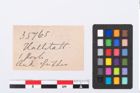 Etikett zu Glasaugenperle (NHMW-PRAE-035765)